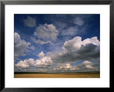 Cumulus Clouds In Sky Over Prairie by John Eastcott & Yva Momatiuk Pricing Limited Edition Print image