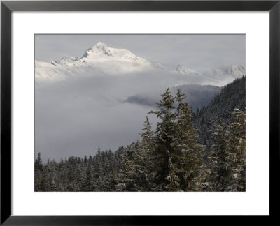 Early Morning Fog Covers Mount Juneau by Melissa Farlow Pricing Limited Edition Print image