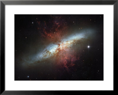 This Galaxy Is Called The Cigar Galaxy For Its Oblong Shape by Esa And Nasa Pricing Limited Edition Print image