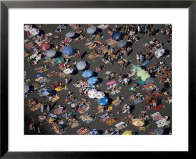 Sunbathers Blanket The Shore Of Lake Villarica by Bobby Haas Pricing Limited Edition Print image