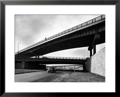At Woodbridge, The New Jersey Turnpike Goes Under Main Street, And Under The Garden State Parkway by Peter Stackpole Pricing Limited Edition Print image