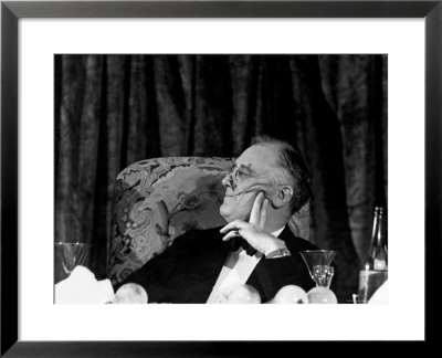 President Franklin D. Roosevelt Listening To Speeches During The Jackson Day Dinner by Thomas D. Mcavoy Pricing Limited Edition Print image