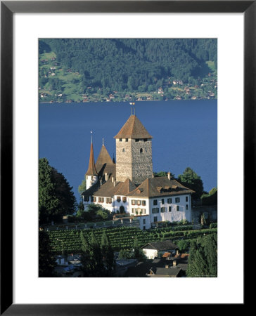 Castle At Spiez, Berner Oberland, Switzerland by Jon Arnold Pricing Limited Edition Print image