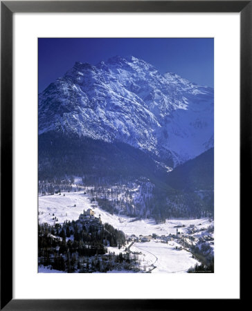 Scuol And Schloss Tarasp, Graubunden, Switzerland by Walter Bibikow Pricing Limited Edition Print image