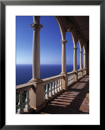 Verandah Of Mansion, Son Marroig, Majorca, Spain by Rex Butcher Pricing Limited Edition Print image