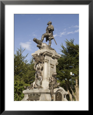 Magellan Statue In Main Square, Punta Arenas, Patagonia, Chile, South America by Sergio Pitamitz Pricing Limited Edition Print image
