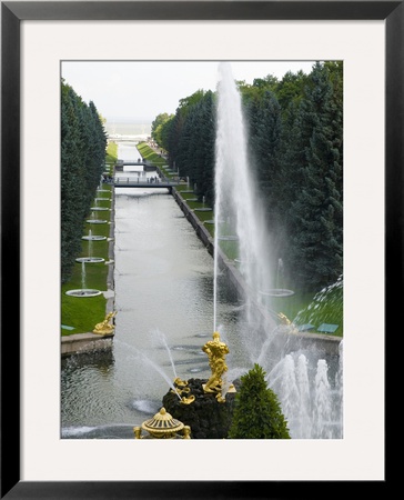 Samson Fountain At Peterhof, Royal Palace Founded By Tsar Peter The Great, St. Petersburg, Russia by Nancy & Steve Ross Pricing Limited Edition Print image
