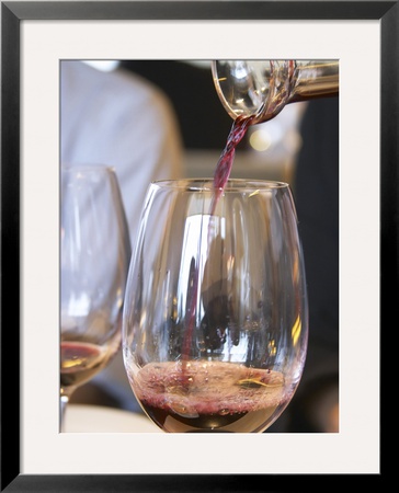 Decanter Of Wine, Restaurant Red At Hotel Madero Sofitel, Puerto Madero, Buenos Aires, Argentina by Per Karlsson Pricing Limited Edition Print image