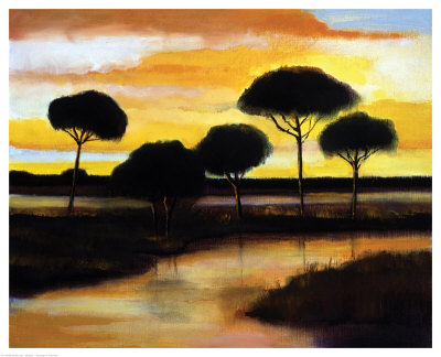 Alberi Di Pisa At Sunset by Judith D'agostino Pricing Limited Edition Print image