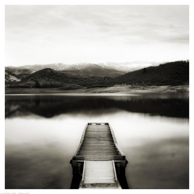 Emigrant Lake Dock Ii In Black And White by Shane Settle Pricing Limited Edition Print image