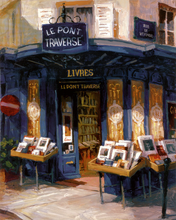 Bookworm Bonanza, Paris by George Botich Pricing Limited Edition Print image