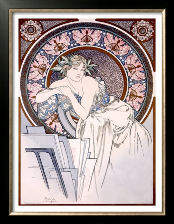 Femme Aux Coquelicots by Alphonse Mucha Pricing Limited Edition Print image