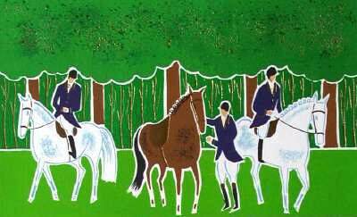 Chevaux Et Cavaliers No. 15 by Serge Lassus Pricing Limited Edition Print image