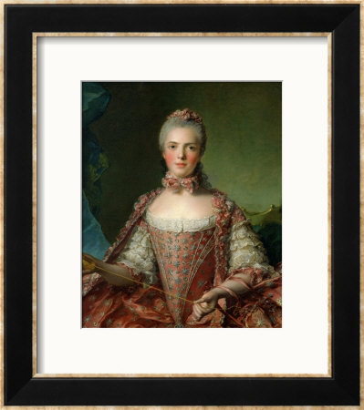 Portrait Of Marie Adelaide 1756 by Jean-Marc Nattier Pricing Limited Edition Print image