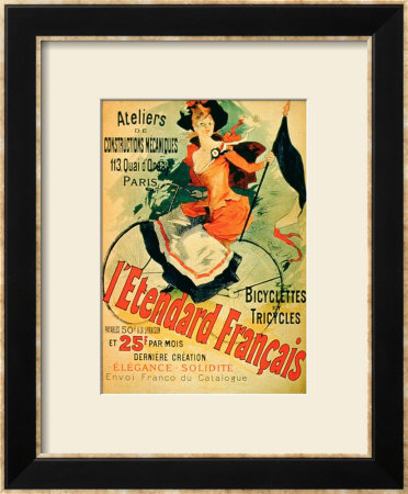 The French Standard, Poster Advertising The Atelier De Constructions Mecaniques by Jules Cheret Pricing Limited Edition Print image