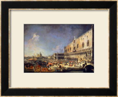 The Reception Of The French Ambassador In Venice, Circa 1740S by Canaletto Pricing Limited Edition Print image