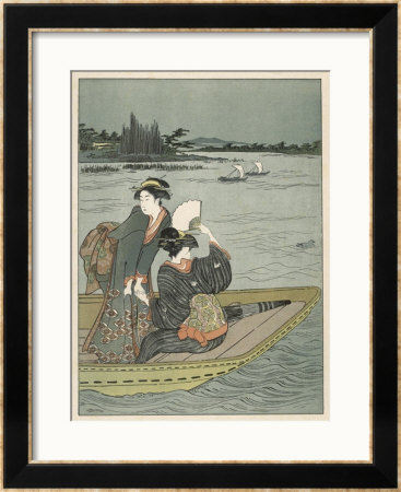Japanese Ladies Boating by Hishigawa Moronobu Pricing Limited Edition Print image