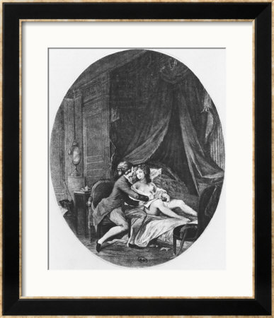 Valmont And Emilie, Illustration From Les Liaisons Dangereuses By Pierre Choderlos De Laclos 1782 by Niclas Ii Lafrensen Pricing Limited Edition Print image