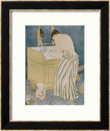 Woman Bathing, 1890-91 by Mary Cassatt Pricing Limited Edition Print image