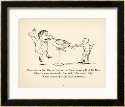 There Was An Old Man Of Dunrose by Edward Lear Pricing Limited Edition Print image