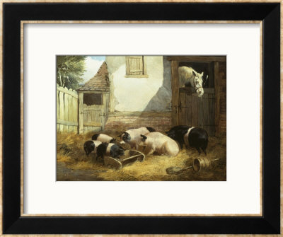 Family Of Pigs by John Frederick Herring I Pricing Limited Edition Print image