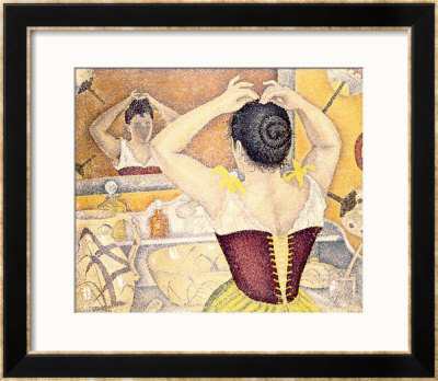 Woman At Her Toilette Wearing A Purple Corset, 1893 by Paul Signac Pricing Limited Edition Print image