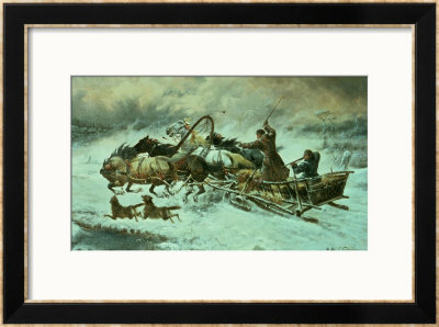 Russian Snow Scene by Constantine Stoiloff Pricing Limited Edition Print image