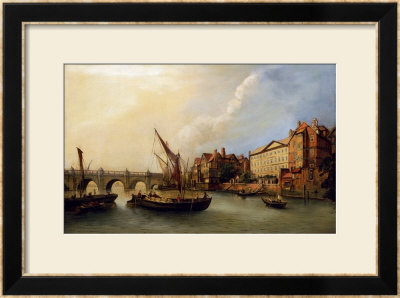 Westminster Bridge And The North Bank Of The Thames From The River by John Paul Pricing Limited Edition Print image
