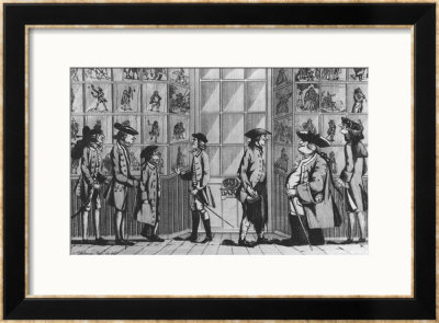 The Macaroni Print Shop, Published By N. Darley, 1772 by E Jopham Pricing Limited Edition Print image