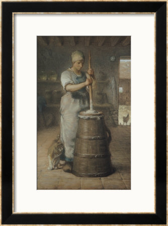 Churning Butter, 1866-68 by Jean-Francois Millet Pricing Limited Edition Print image