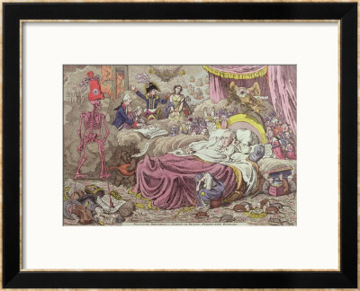 Political Dreamings, Visions Of Peace, Prospective Horrors by James Gillray Pricing Limited Edition Print image