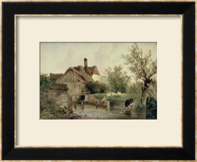 Landscape With A Cottage by Joseph William Allen Pricing Limited Edition Print image