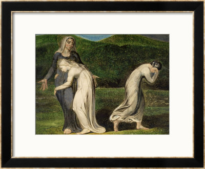 Naomi Entreating Ruth And Orpah To Return To The Land Of Moab by William Blake Pricing Limited Edition Print image