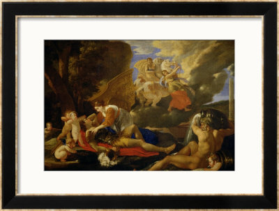 Rinaldo And Armida by Nicolas Poussin Pricing Limited Edition Print image