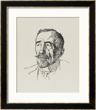 Joseph Conrad Polish-Born Writer In 1922 by Powys Evans Pricing Limited Edition Print image