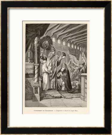 Charlemagne Is Crowned Emperor At Rome By Pope Leo Iii by Joseph Blanc Pricing Limited Edition Print image