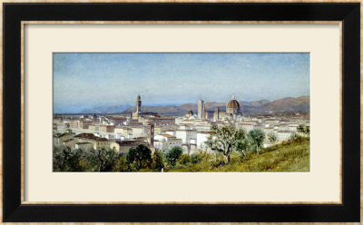 View Of Florence, 1874 by Samuel Colman Pricing Limited Edition Print image