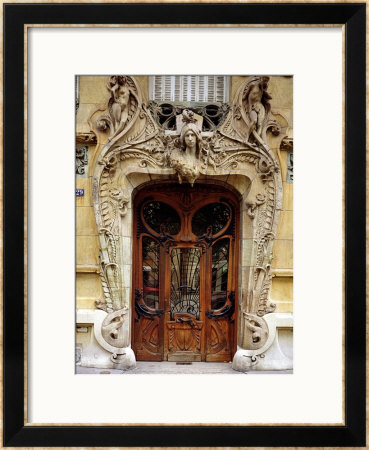 Entrance Door To The Apartments At 29 Avenue Rapp, Designed 1901 by Jules Lavirotte Pricing Limited Edition Print image