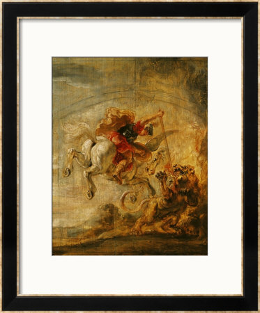 Bellerophon Riding Pegasus Fighting The Chimaera, 1635 by Peter Paul Rubens Pricing Limited Edition Print image