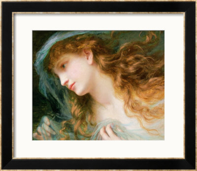 Head Of A Nymph by Sophie Anderson Pricing Limited Edition Print image