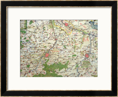Map Of Belgium At The Time Of The Thirty Years War by Arnold Florent Van Langren Pricing Limited Edition Print image