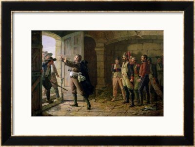 Maurice Gigost D'elbee (1752-94) Protecting The New Prisoners At Chemille, April 1793 by Marie Felix Edmond De Boislecomte Pricing Limited Edition Print image