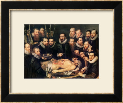 The Anatomy Lesson Of Doctor Willem Van Der Meer In Delft by Pieter Van Miereveld Pricing Limited Edition Print image