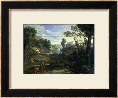 Landscape With Diogenes, 1648 by Nicolas Poussin Pricing Limited Edition Print image
