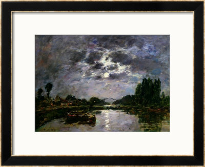 The Effect Of The Moon, 1891 by Eugene Boudin Pricing Limited Edition Print image