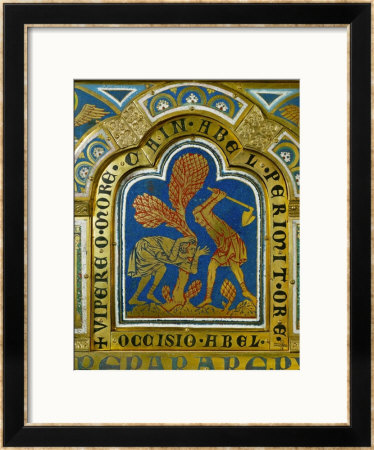 Cain Slays Abel, Verdun Altar, Begun 1181, Enamel by Nicholas Of Verdun Pricing Limited Edition Print image