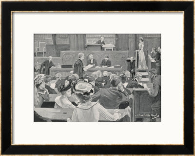 Trial In The Divorce Court London: Cross-Examining A Witness by J. Barnard Davis Pricing Limited Edition Print image