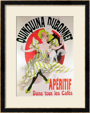 Poster Advertising Quinquina Dubonnet Aperitif, 1895 by Jules Cheret Pricing Limited Edition Print image