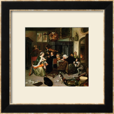 The Dissolute Household, 1668 by Jan Havicksz. Steen Pricing Limited Edition Print image