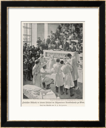 Vienna Professor Billroth Performs An Operation Watched By Students And Colleagues by U.F. Seligmann Pricing Limited Edition Print image